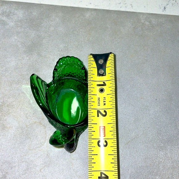 Mosser Glass Emerald Green Swan Miniature 3 Inches Vintage Pristine Condition - Picture 9 of 11